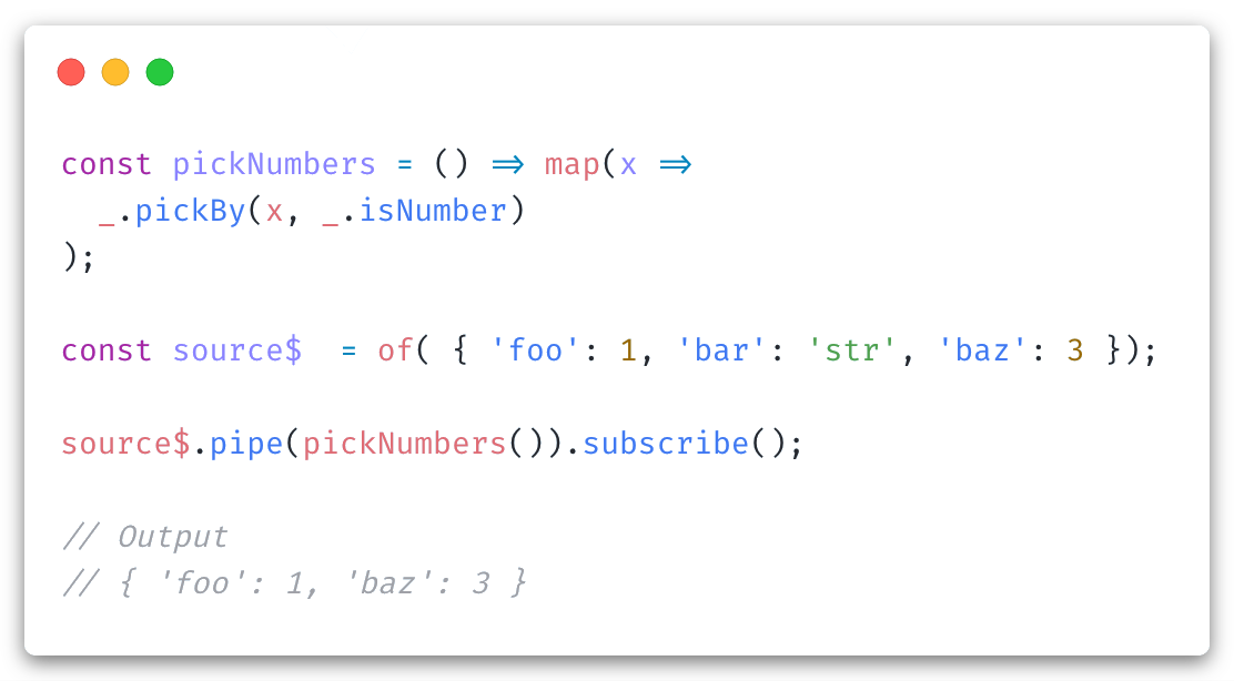 Operator from Lodash untility source code