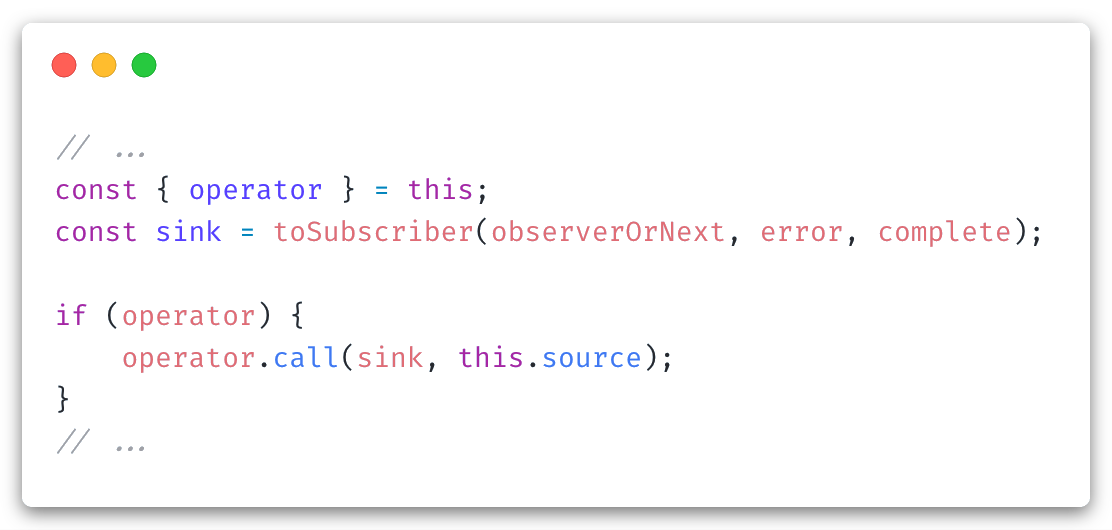 Subscribe source code