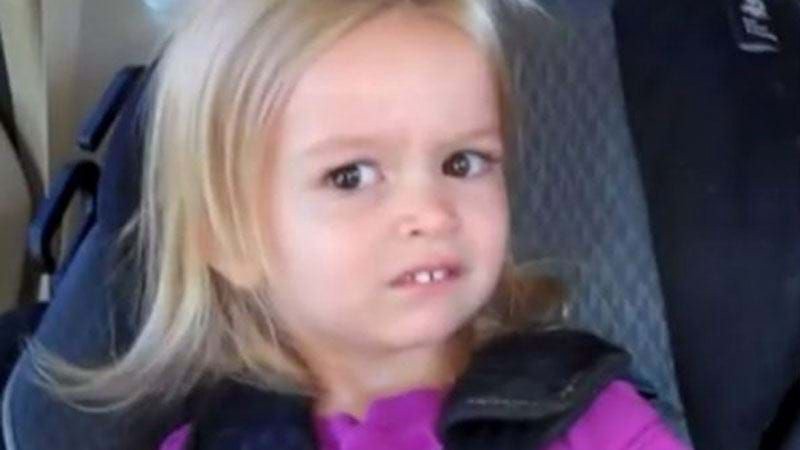 Girl with WTF-face
